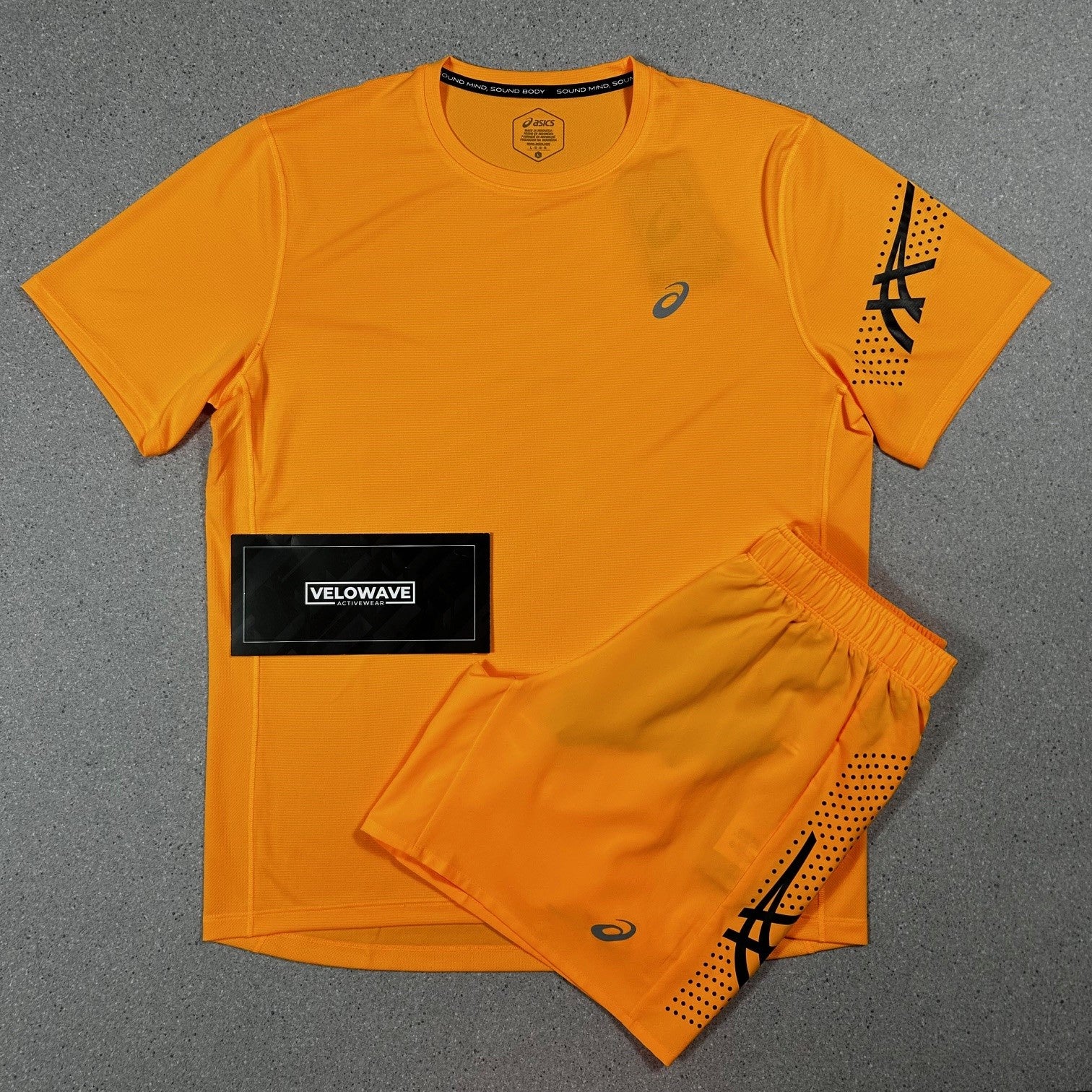Asics Orange and Black Icon Set - Velowave-activewear