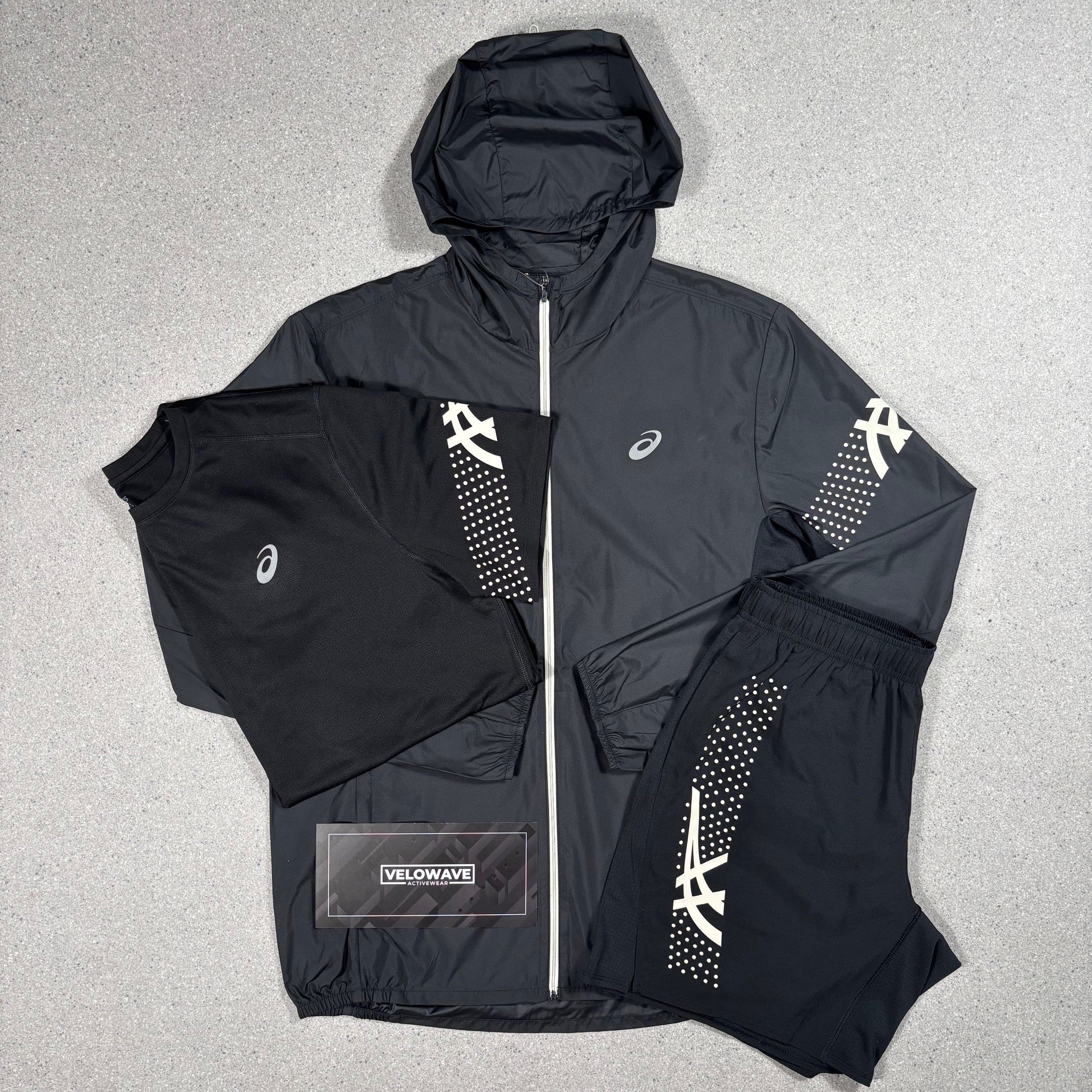 Asics icon tri set (black) - Velowave-activewear