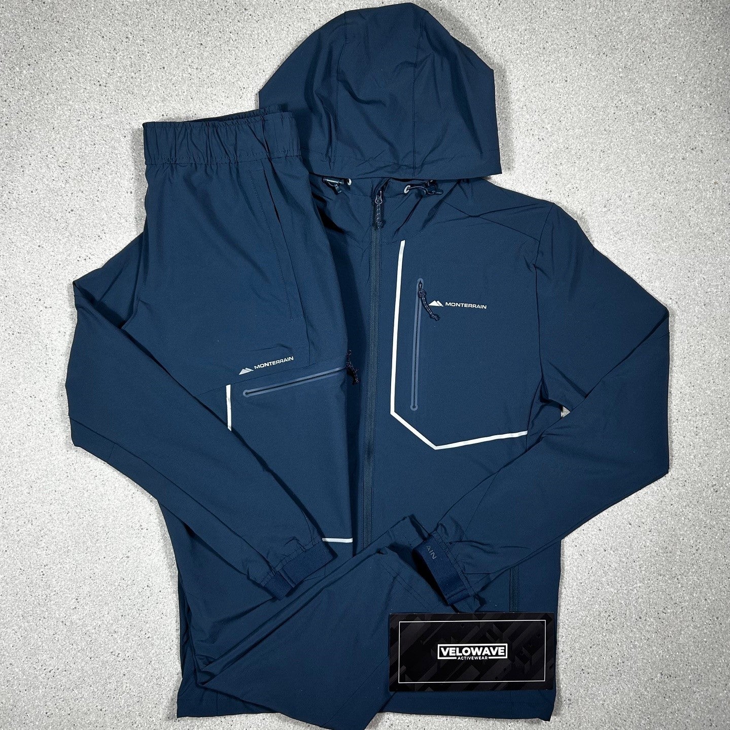 Blue Monterrain Tracksuit - Velowave-activewear