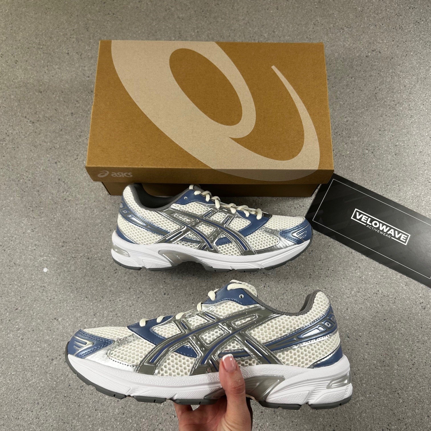 Asics Gel-1130 Cream/Blueberry - Velowave-activewear