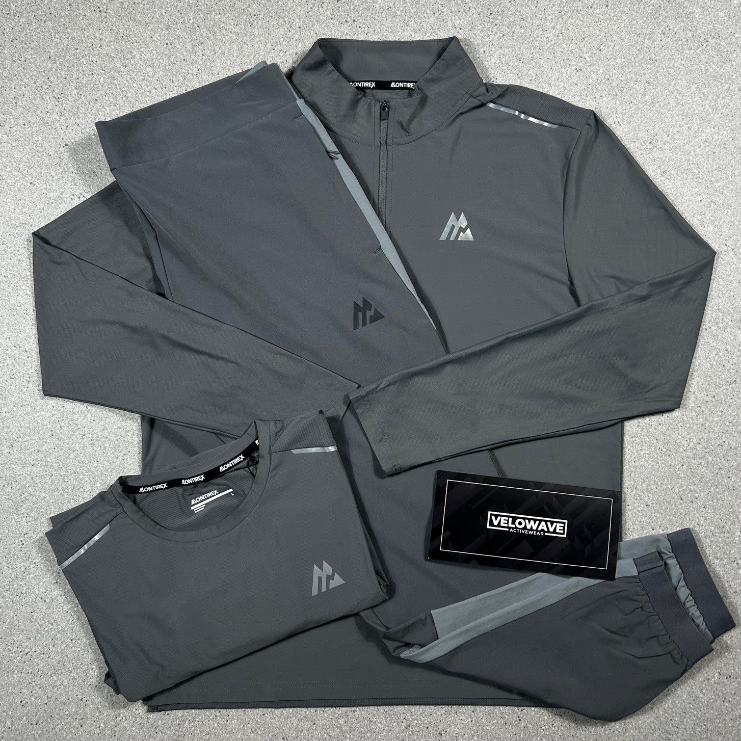 Grey Montirex Tracksuit - Velowave-activewear