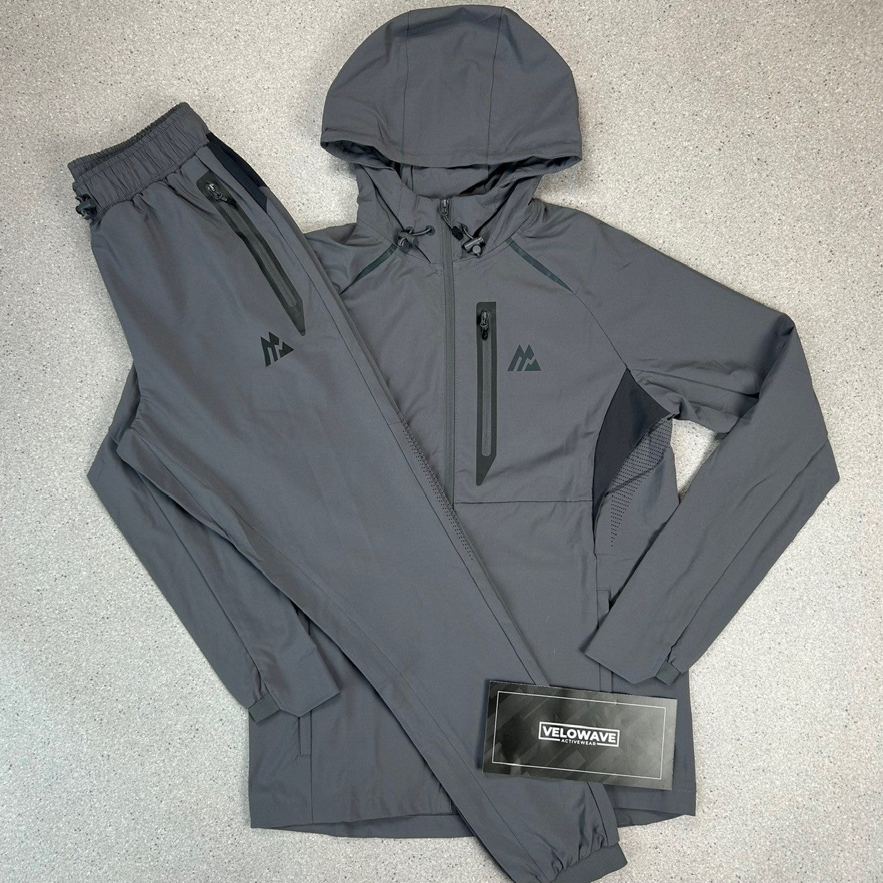 Montirex Cement Grey/Asphalt Tracksuit - Velowave-activewear