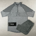 Grey Nike 1/4 Zip Set - Velowave-activewear