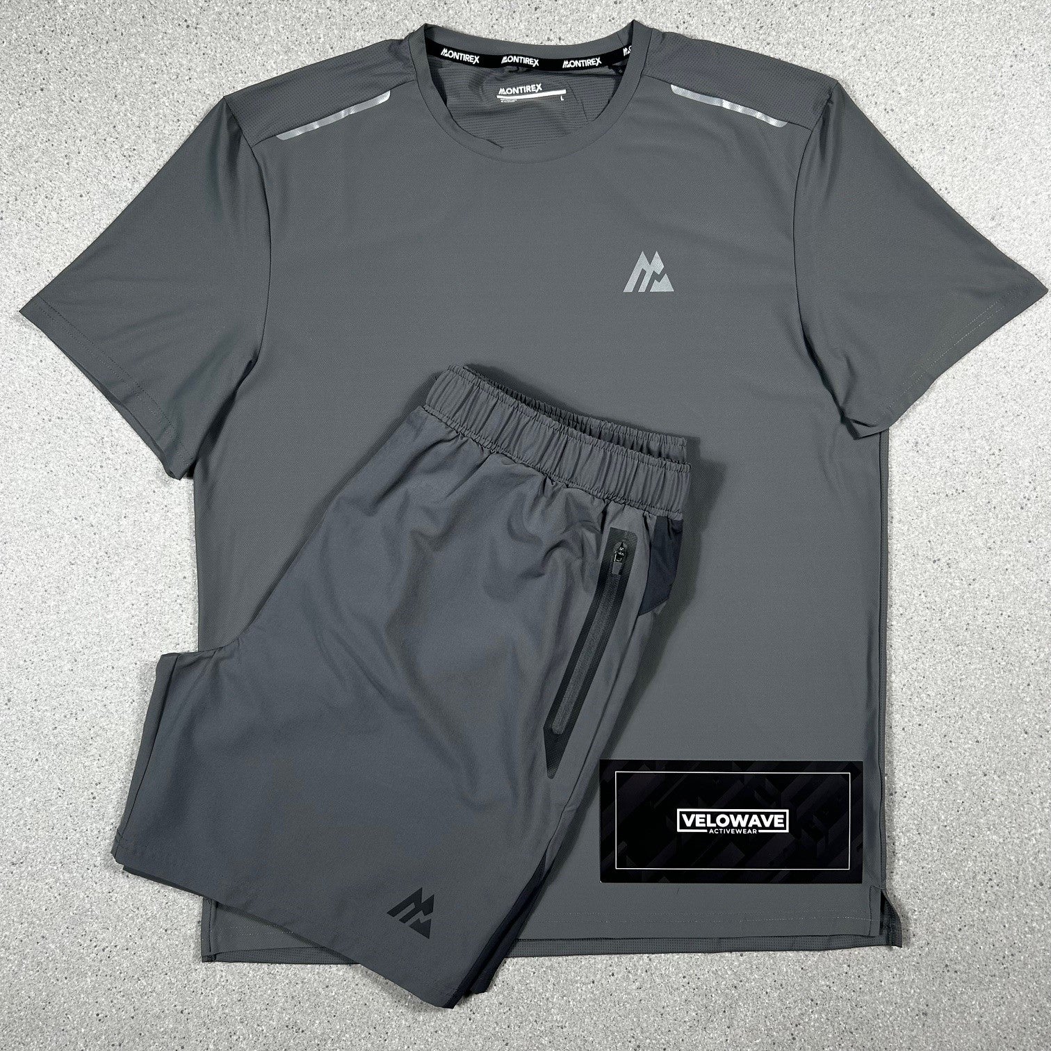 Grey Montirex Shorts Set - Velowave-activewear