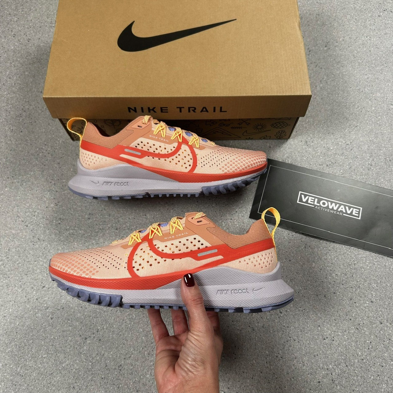 Orange Nike Women's Pegasus Trail 4 - Velowave-activewear