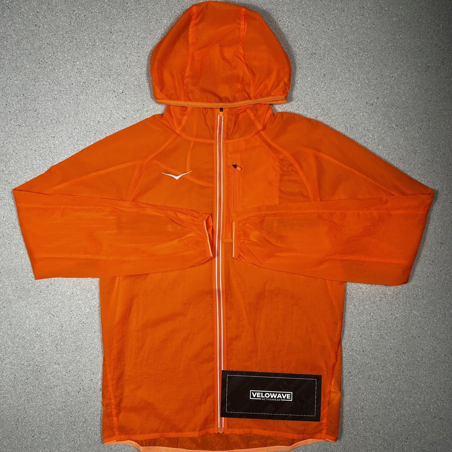 Hoka Skyflow Viz Jacket | Electric Tangerine - Velowave-activewear