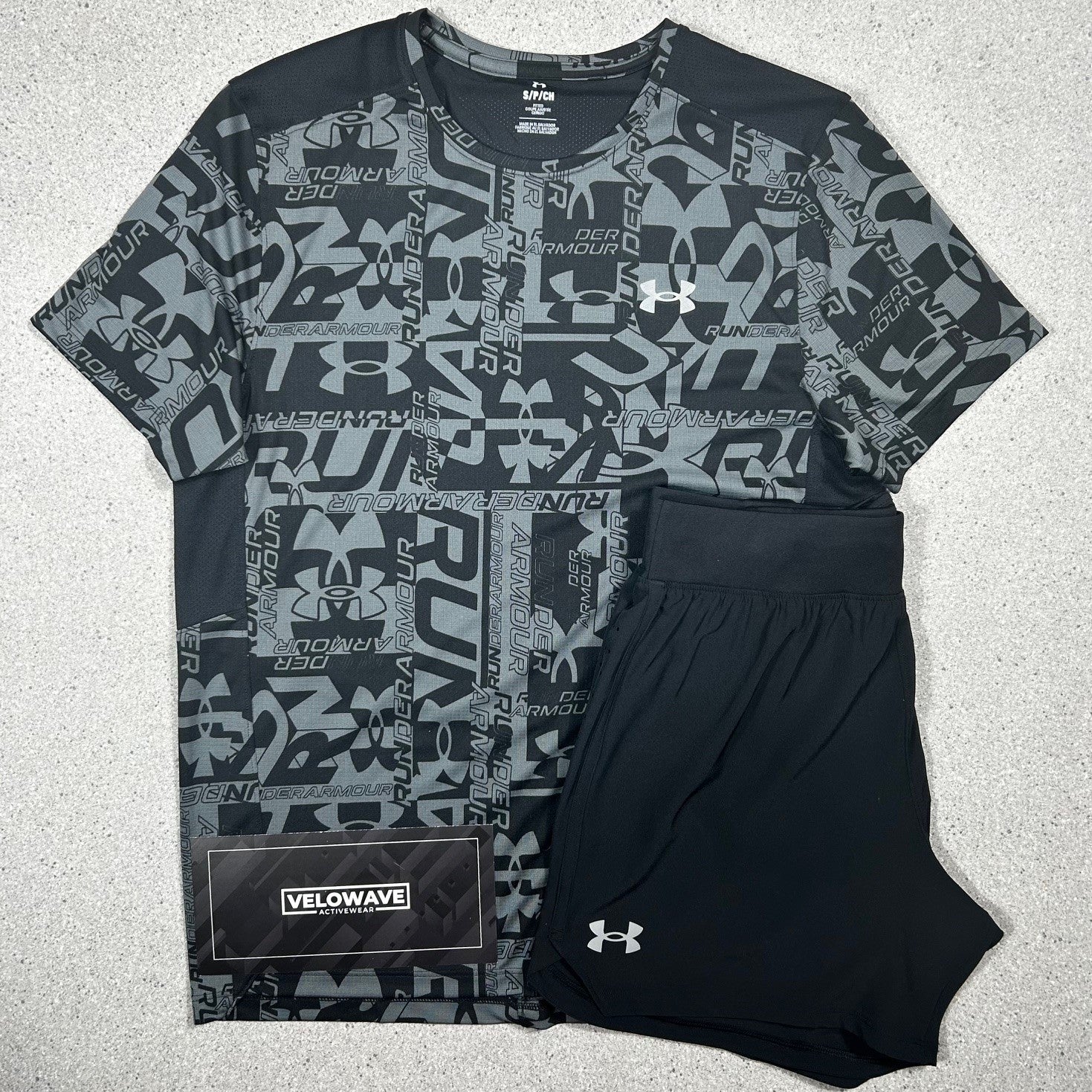Under Armour Printed Set Black - Velowave-activewear