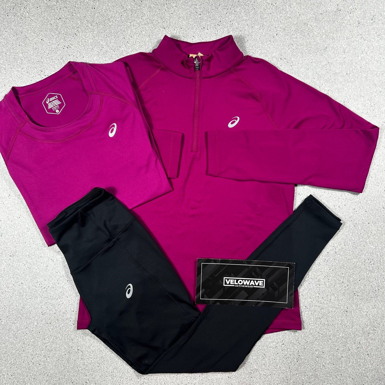 Asics Fuchsia Pink Set - Velowave-activewear